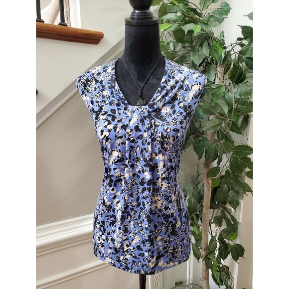 Dana Buchman Tops - Dana Buchman Womens Purple Polyester Sleeveless V-Neck Top Blouse Size Small